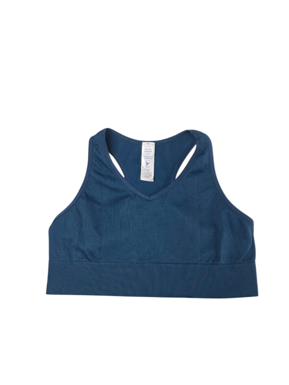 Old Navy Seamless Go Dry Girl's Sports Bra, Blue, Size 10-12